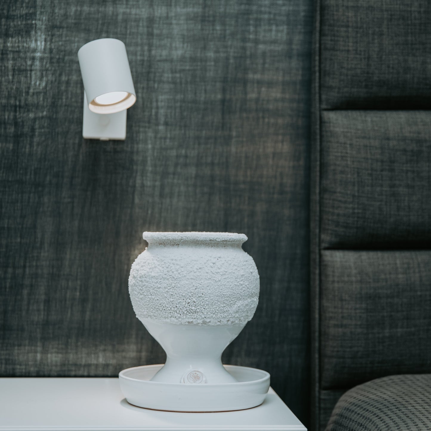 SALSAMED Salzkelch – Farbe Weiß (glasiert), Größe "S"