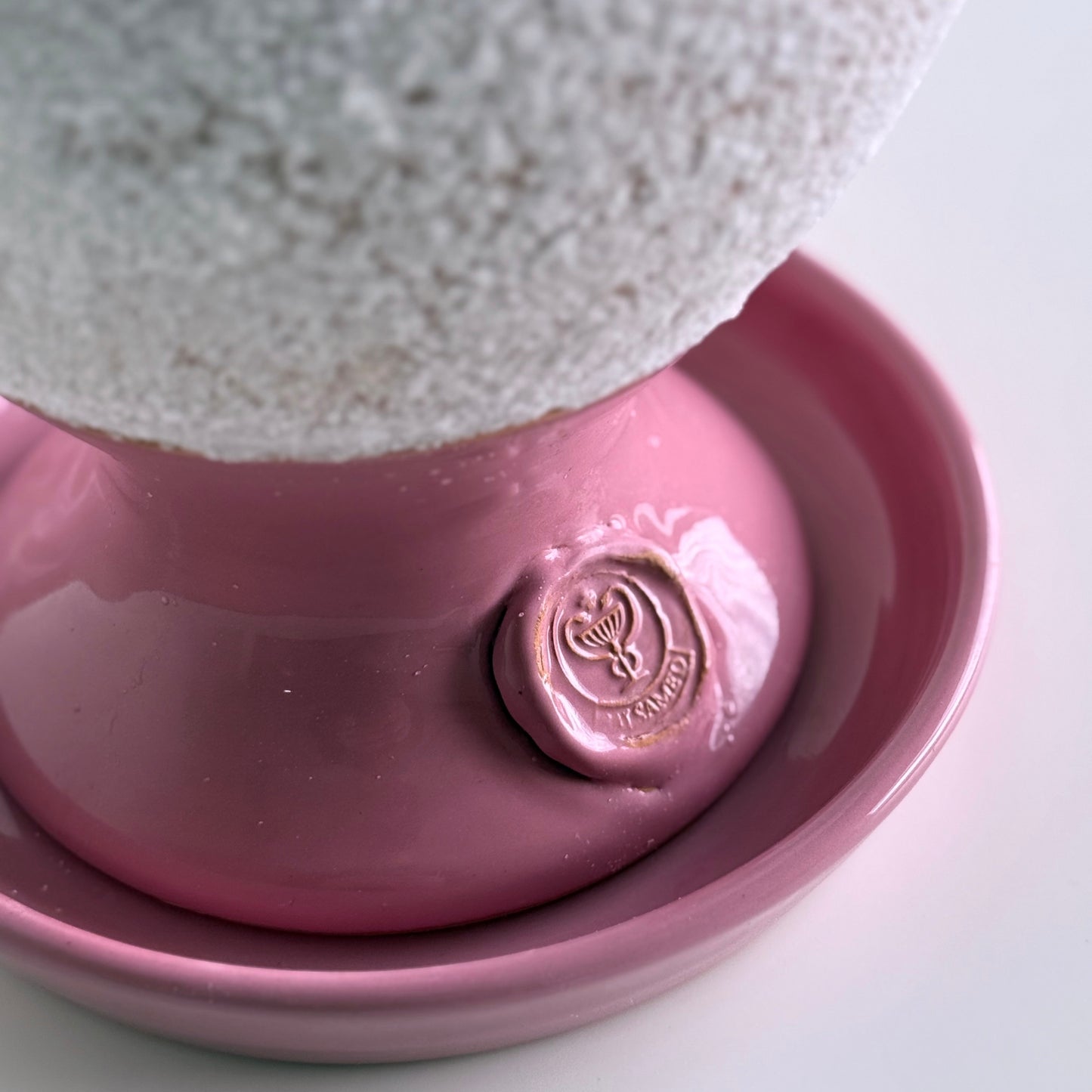 SALSAMED Salzkelch – Farbe Rosa (glasiert), Größe "M"