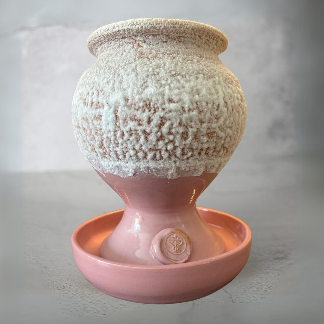 SALSAMED Salzkelch – Farbe Rosa (glasiert), Größe "L"