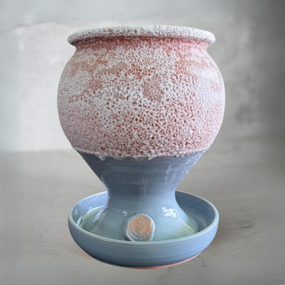 Calice à sel SALSAMED – couleur gris pierre de lune (émaillé), taille « L »