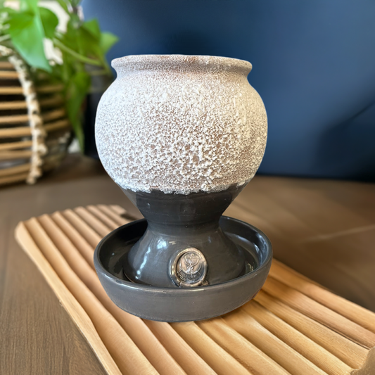 SALSAMED Salzkelch – Farbe Anthrazit (glasiert), Größe "L"