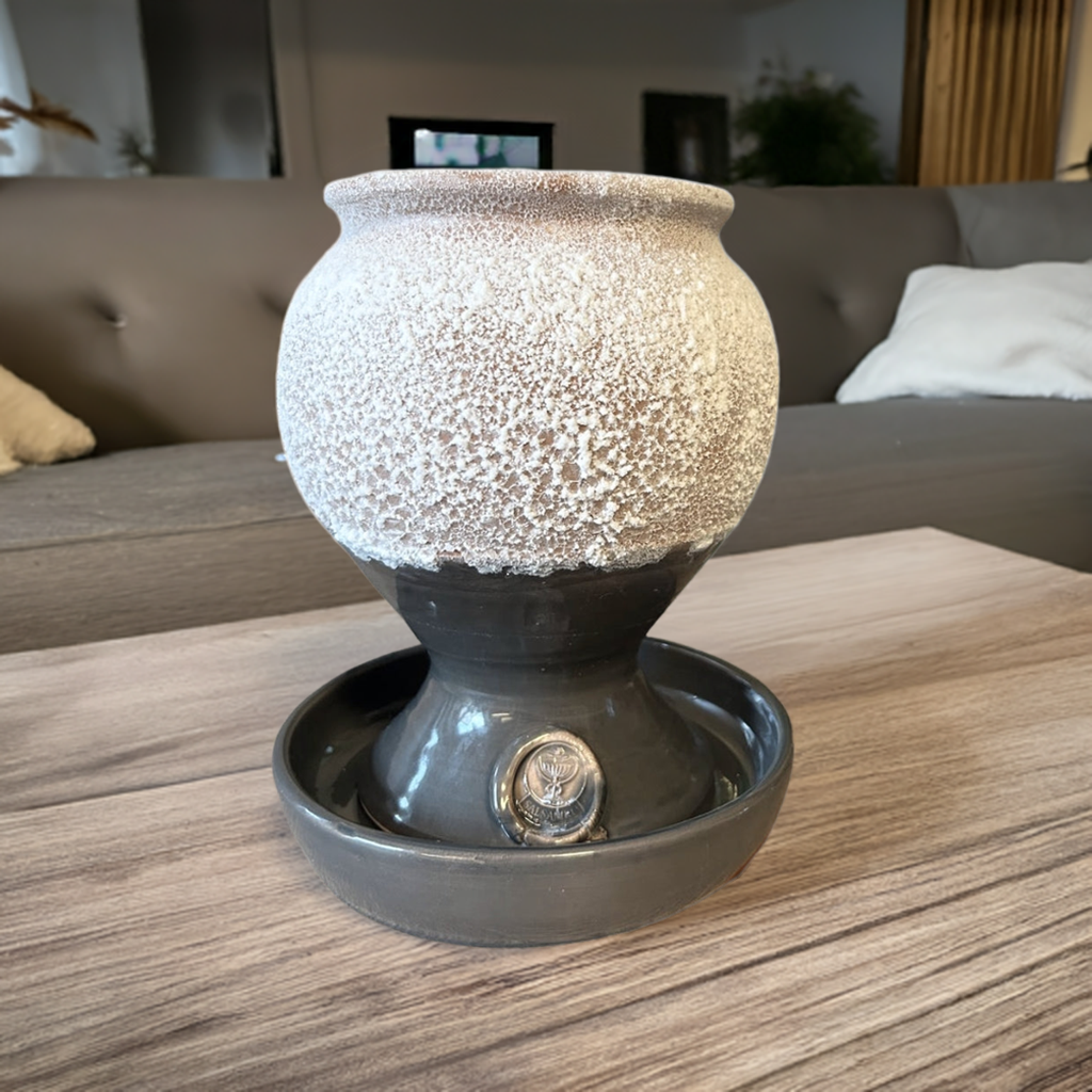 Tasse à sel SALSAMED – couleur anthracite (émaillée), taille « L »