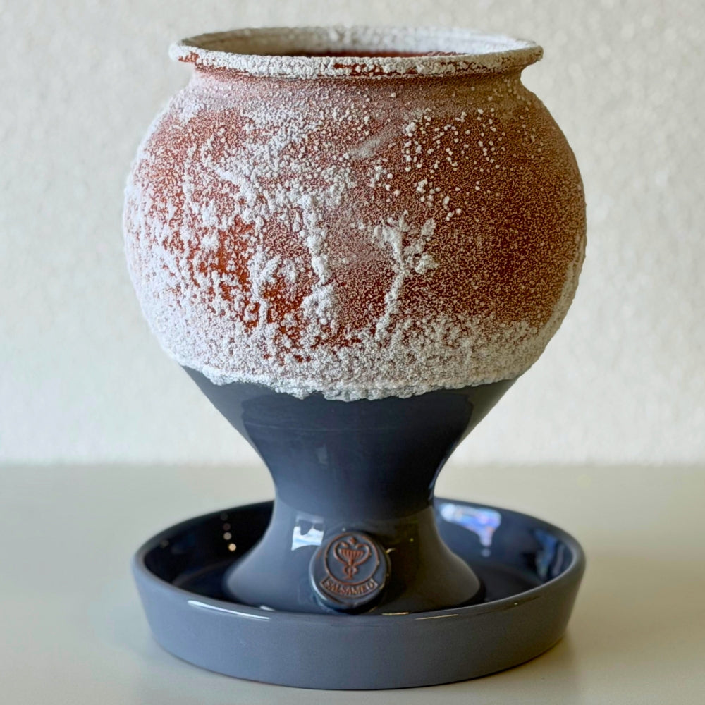 SALSAMED Salzkelch – Mondsteingrau (glasiert)