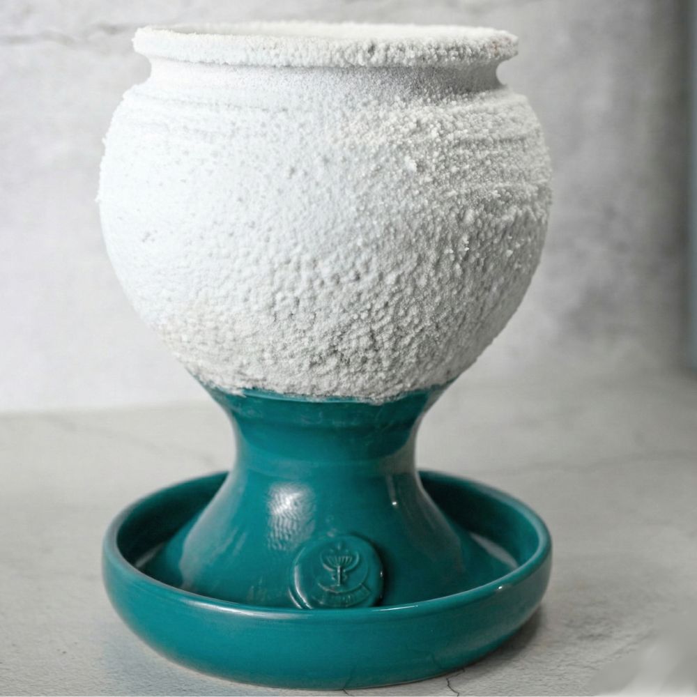 Gobelet à sel SALSAMED – Bleu pétrole (émaillé)