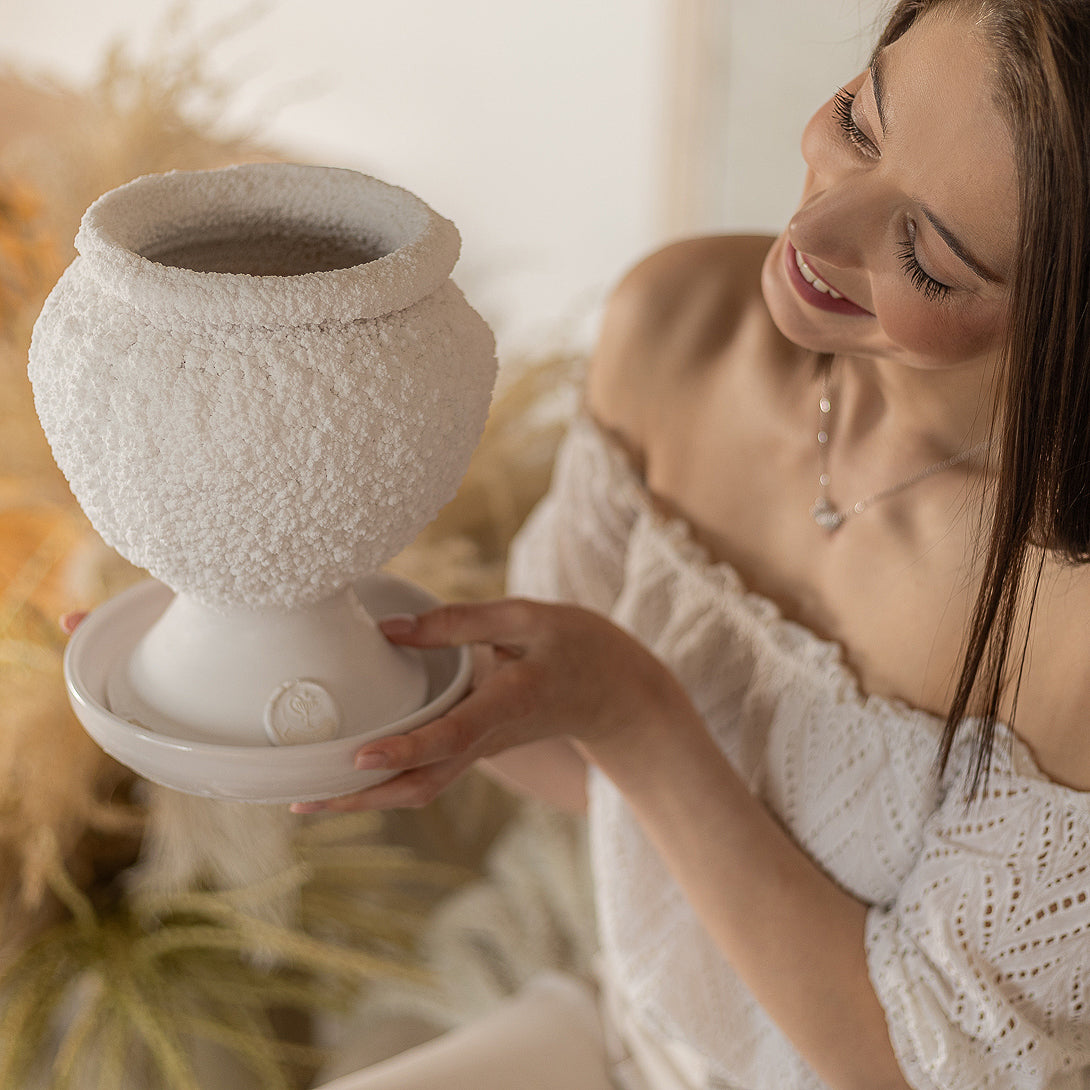 Tasse à sel SALSAMED – couleur blanche (émaillée), taille « M »