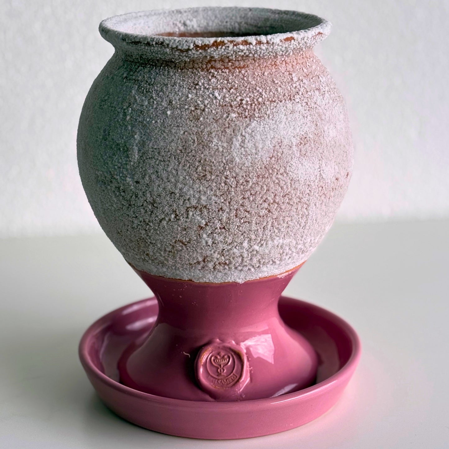 SALSAMED Salzkelch – Farbe Rosa (glasiert), Größe "L"