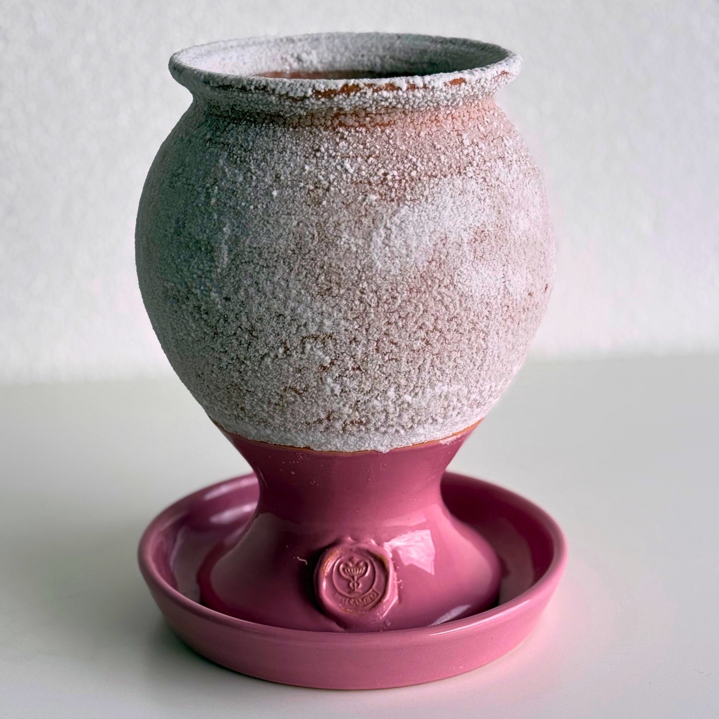 SALSAMED Salzkelch – Farbe Rosa (glasiert), Größe "M"