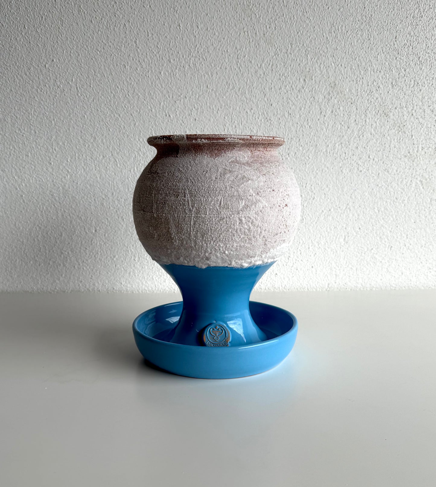 SALSAMED Salzkelch – Farbe Blau (glasiert), Größe "M"