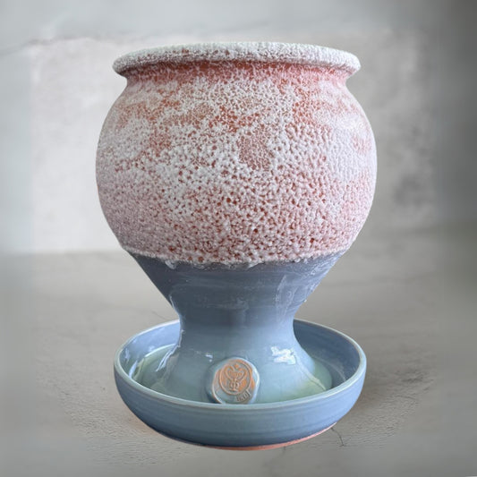Calice à sel SALSAMED – couleur gris pierre de lune (émaillé), taille « L »