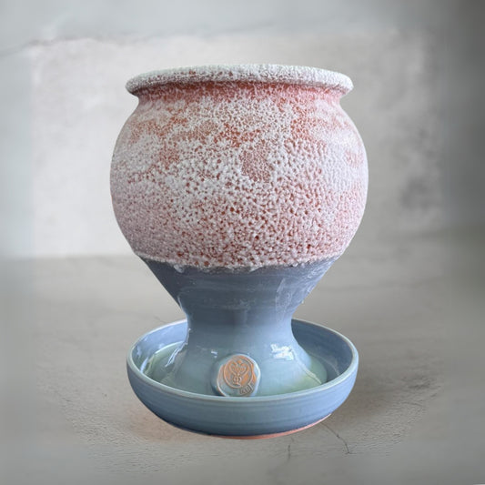 Calice à sel SALSAMED – couleur gris pierre de lune (émaillé), taille « M »