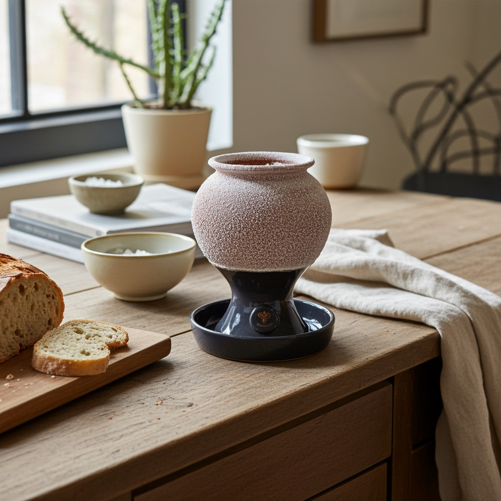 SALSAMED Salt Goblet – Anthracite (glazed)