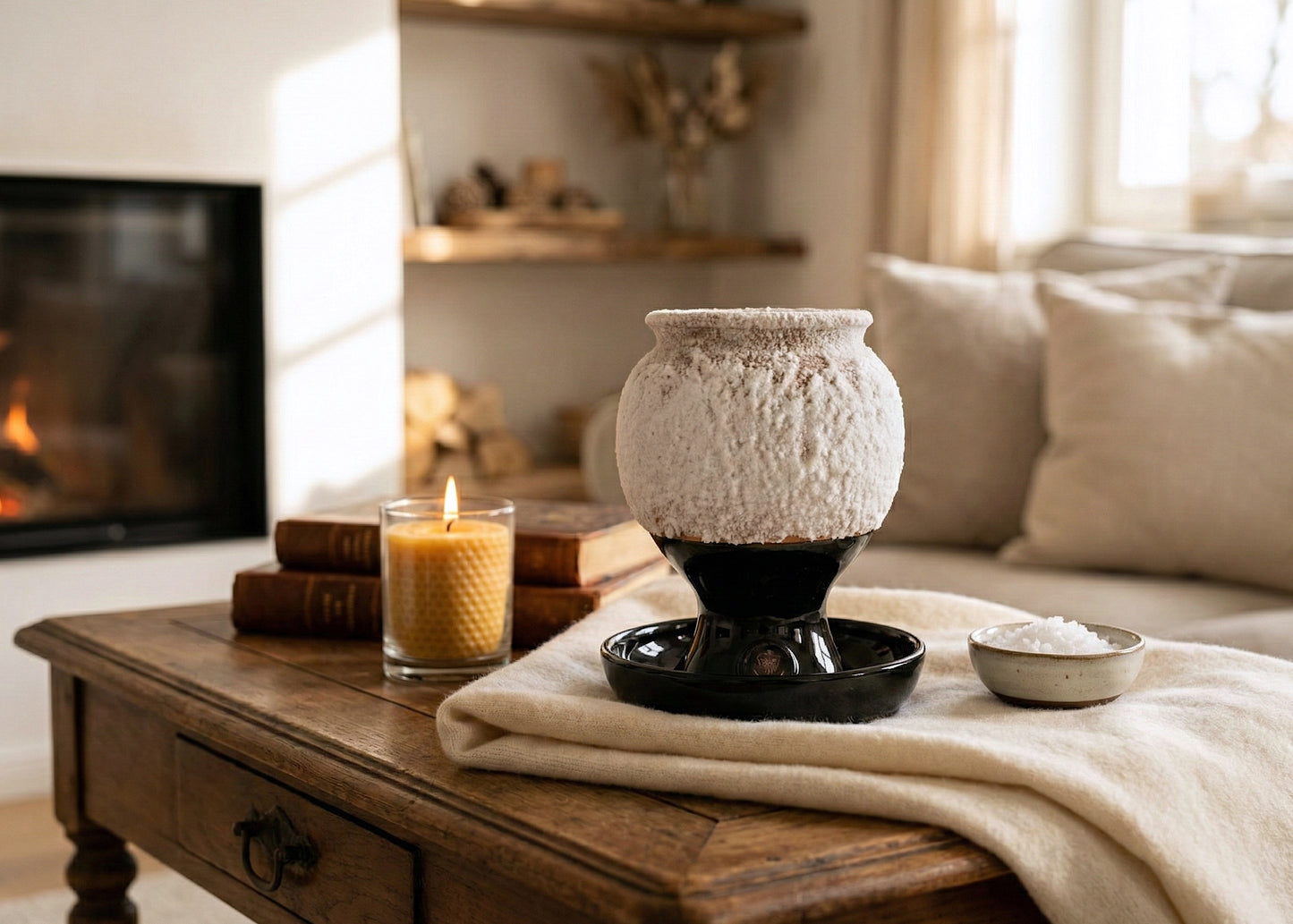 SALSAMED Salt Goblet – Midnight (glazed)