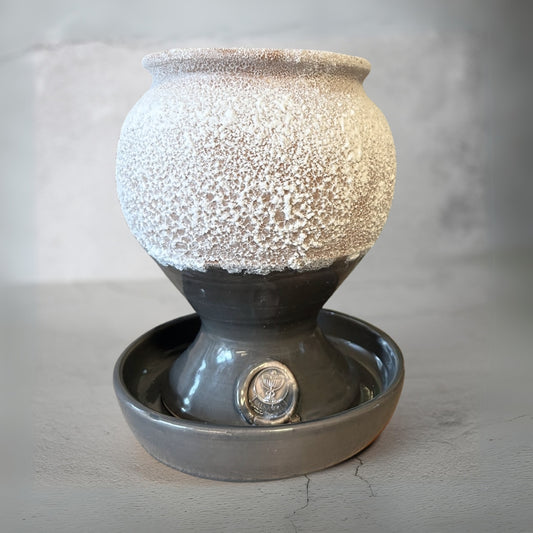 Tasse à sel SALSAMED – couleur anthracite (émaillée), taille « L »